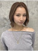 ダークパープル/ナチュラルショート/夏のヘアアレンジ/町田