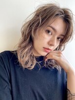 ガレージ バイ グリーン 原宿 表参道(Garage by green)&nbsp;【loki】ミディアム×ニュアンスパーマ