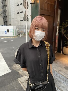 シー クルー 渋谷(C crew) ボブ【ダブルカラー髪質改善ケアブリーチ】