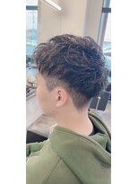 エファッセ 伊奈店(efface)&nbsp;メンズスタイル×アッシュブラック×ツーブロック×カジュアル