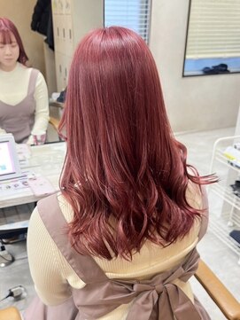 アジールヘア 東上野店(agir hair) 10代20代30代大人ピンクカラーケアブリーチミディアム【上野】