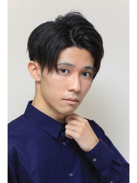 メンズウィル バイ スヴェンソン 京都スタジオ(MEN'S WILL by SVENSON) 髪質でお悩みの方向け！アップバングツーブロックショート