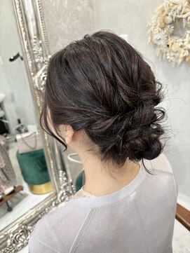 ハイバレーヘアーメゾン(HIGH VALLEY HAIRMAISON) ヘアセットお呼ばれヘアセットタイトアレンジ岡山南中央町