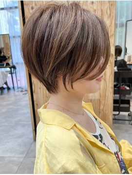 ビューエヒメ(VIEW EHIME) 大人カワイイ小顔になるワンレンネビージュ黒髪ボブルフ髪質改善