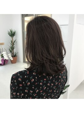 マルフェ 天王寺(marfe) 大人クビレレイヤースタイル　ブラウンベージュ