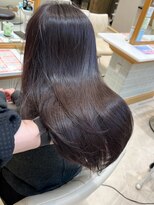 シュヴー 浦安店(CHEVEUX)&nbsp;髪質改善　レイヤーカット　ラベンダーベージュ　ブリーチなし