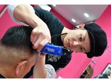チャムズ(CHAMS)の雰囲気（フェードやブロックの定期メンテナンスもお任せを。[理容室]）