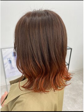 ブラウン(Brown) オレンジグラデーション