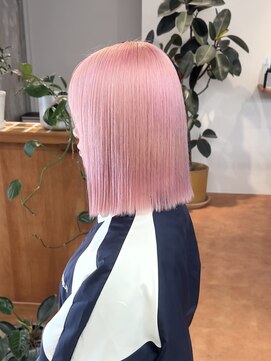 ヤーン(yarn.) ペールピンク/ボブ【赤堀友哉】