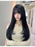 髪質改善＊美髪ブルーブラック＊美髪【Zinaおおたか】