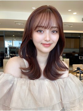 アフロートフクオカ(AFLOAT FUKUOKA) 【福岡初出店☆AFLOAT 福岡】小顔前髪ありくびれレイヤーカット