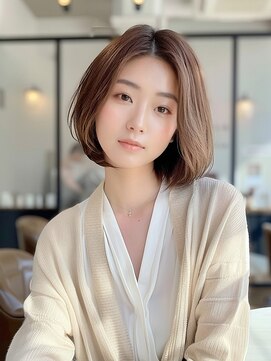 ブロッサム 保谷(Blossom) 20代30代40代抜け感ショートミルクティベージュ