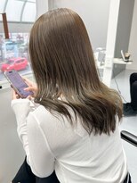 カシェル(cashel)&nbsp;ブリーチなしダブルカラー　くすみベージュ　オリーブベージュ