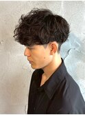 メンズマッシュ緩めシャドウパーマ群馬高崎眉毛韓国