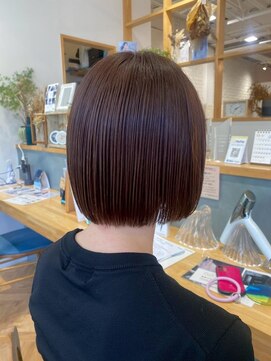 メルク ユニ(merc.uni) 暗髪ボブ/丸みシルエット/ナチュラルスタイル/フェミニン