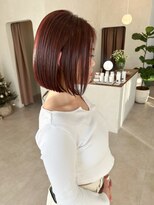 イルプロム 御厨店(illuprom.)&nbsp;前下がりボブ ／ ボルドーカラー