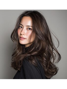 フラッグ(flag) チョコレートブラウン×艶髪ロング|大人の柔らかウェーブ