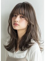 ペグ(Peg)&nbsp;セミロングレイヤー×透明感カラー/髪質改善/個室サロン/仙台