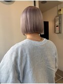 千葉駅/ミルクティーブロンド/ダークブルー/デジタルパーマ