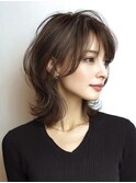 ◇大人可愛い20代30代40代50代ミディアムレイヤー