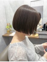 ネウィ 宮崎店(newi)&nbsp;丸みショートボブ×艶ブラウン