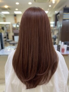 ビーワンヘアー 藤井寺 土師ノ里(B1hair) オレンジブラウン/暖色カラー