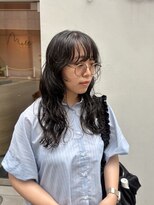 メルト 西梅田店(melt)&nbsp;セミロングの大きめカールパーマ