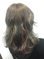 アンククロス 表参道(ANKH CROSS)&nbsp;デザインメッシュカラー×グレージュ