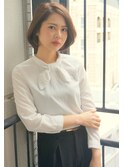 かっこいい シンプルショート ボブ