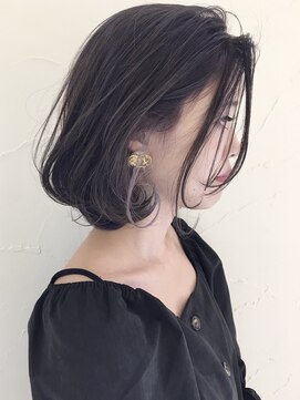 アンジュ 大豆島店(ange) ロブヘアインナーカラー_ホワイトラベンダー[20代30代40代50代]