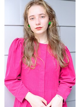 ロロ(ro-ro) 【恵比寿ro-ro】セミウェットウェーブ×オリーブカラー