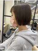 中川陽南子【ぷつっとボブ/ショートボブ/ベージュカラー】