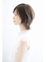 ユキオ オブ ヘアー(YUKIO of Hair) 20代30代40代ナチュラルソフトウルフ乾かすだけモカベージュ