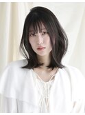ワンレンふんわりスタイル