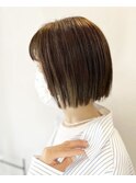 切りっぱなしボブ
