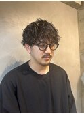 王道無造作スパイラルマッシュパーマ 【影山】