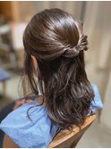 ねじりアレンジ/ヘアアレンジ/ハーフアップ[元町/石川町]