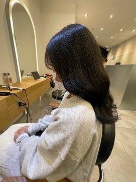 ジーナ 船橋(Zina) 髪質改善＊ロングレイヤーグレーベージュ＊美髪【Zina船橋】