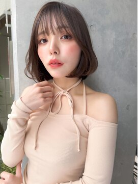 バブ バイネオリーブ(Bab by neolive) 小顔前髪ワンカールレイヤーカットネビージュボブルフ