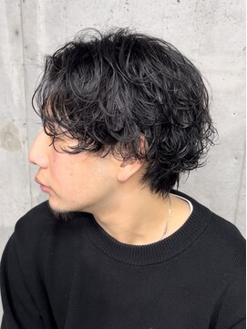 エイトメン 上野店(EIGHT MEN) 9902黒髪センターパート/無造作ツイスパ