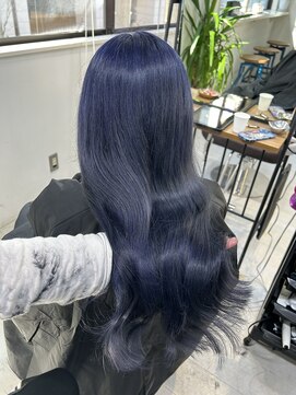 アイズ 横浜(IS) ネイビーブルー/ブリーチカラー/ダブルカラー/横浜