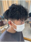 メンズショートパーマツイストスパイラル辻堂