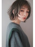 *ハイライト×ぱっつん前髪*