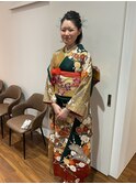 成人式前撮り着付け、セット