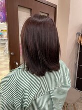ブレス ザモール郡山店 ピンクカラーと髪質改善トリートメントで梅雨対策