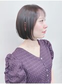 ＊内巻きボブ顎ラインボブぱっつんボブ切りっぱなしボブ軽めボブ