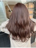 大人シアーベージュミニウルフボブミディアムレイヤー