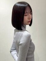 アイウィル(Ai WilL)&nbsp;アッシュブラック ボブヘア シースルーバング ダメージレス