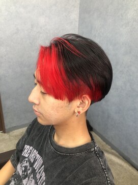 クレオ 福大通り店(CREO) センターパート×レッド×ブラック