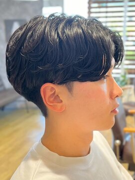 デプト(DEPT.) ニュアンスセンターパートフェザーパーマコンマバング波巻き眉毛